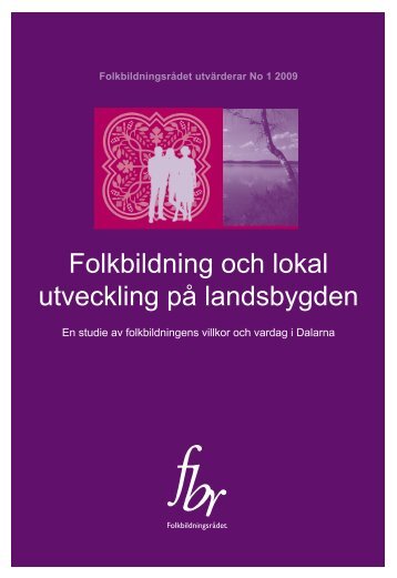 Folkbildning och lokal utveckling på landsbygden - Folkbildningsrådet