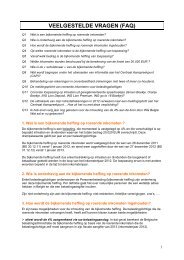 VEELGESTELDE VRAGEN (FAQ)