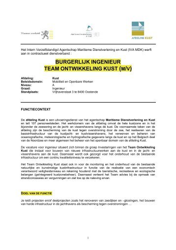 De afdeling - Agentschap Maritieme Dienstverlening en Kust