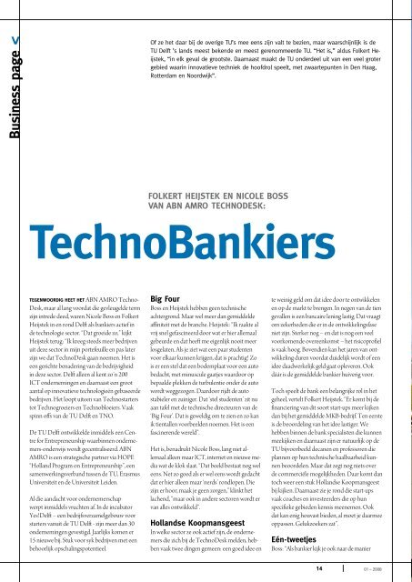 technoBankiers - De Status