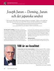 Joseph Juran – Deming, Juran och det japanska undret - Sandholm ...