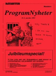 ProgramNyheter november/december 1991 - Databiten