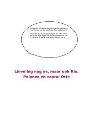 Lieveling, Polonez en nog wat gedachten - rhp-producties.nl