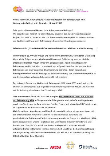 Vortrag Monika Pelkmann PDF - im Bellzett