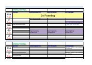 jaarplanning - De Meergronden