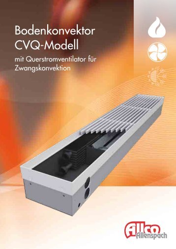 CVQ-Modell - Allco Allenspach AG Bodenkonvektor, Luftauslass ...