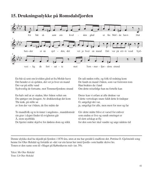 Syng som folk - Romsdal Sogelag