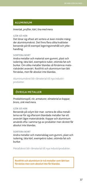 Miljö- och avfallshandbok - Stena Metall Group