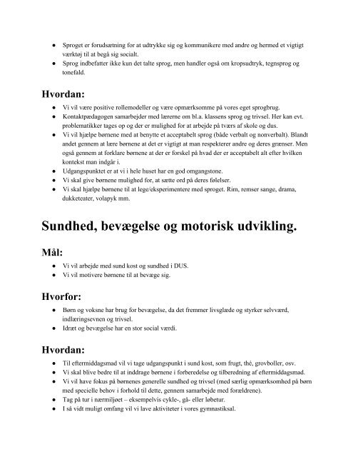 Indholdsplan for 2. årgang - Gl. Hasseris Skole