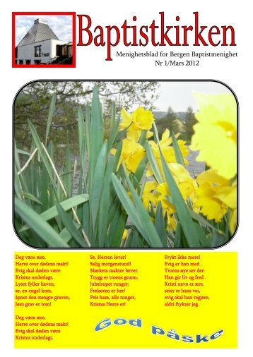 Menighetsblad for Bergen Baptistmenighet Nr 1/Mars 2012