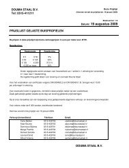 Prijslijst Gelaste buis 19-8-09 - Douma Staal