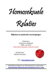 Homoseksuele relaties - juni 2012 editie (Heere)