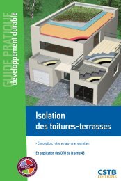 Isolation des toitures-terrasses - Boutique du CSTB