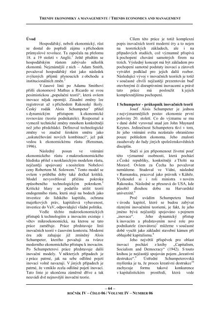 Stáhnout toto číslo ve formátu PDF - Fakulta podnikatelská - Vysoké ...