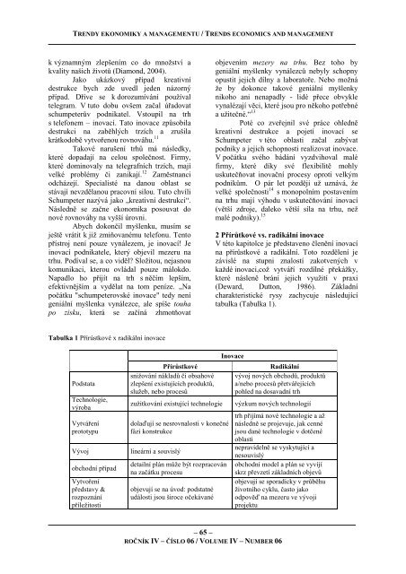 Stáhnout toto číslo ve formátu PDF - Fakulta podnikatelská - Vysoké ...