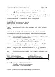 samenvatting 1 algemene economie 2007 - Sirius