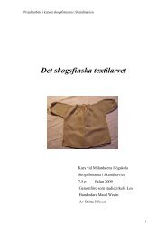 Det skogsfinska textilarvet - Finnsam