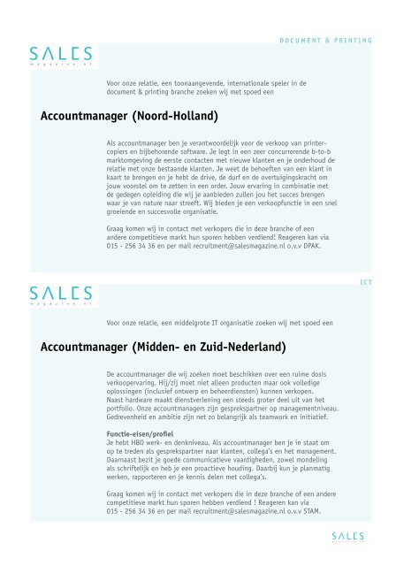 SALESmagazine bestaat 1 jaar!