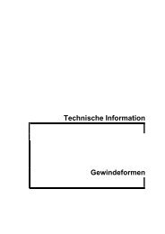 Technische Information Gewindeformen - infoportal