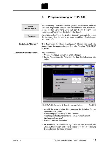 Technische Information Gewindeformen - infoportal