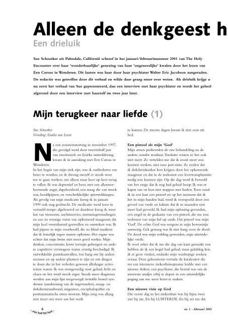 vhth nr.1-03.indd - Attitudinal Healing Nederland