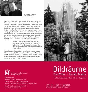 Ausstellungsflyer (PDF) - Harald Mante