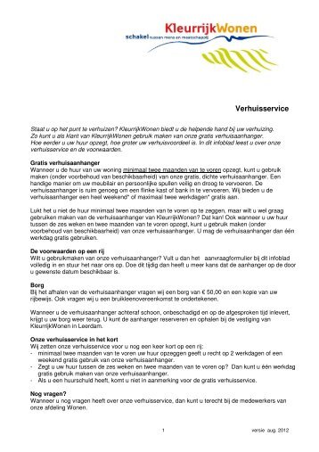 Verhuisservice - KleurrijkWonen