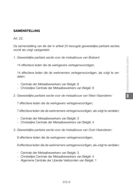 Collectieve arbeidsovereenkomsten monteerders (PC 111.03) - Aclvb