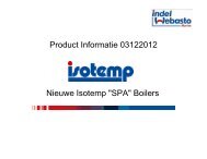 Isotemp SPA-boilers - Jos Boone Watersport