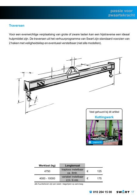 door onze verhuur catalogus 2008-2009 - Swart BV Technisch ...