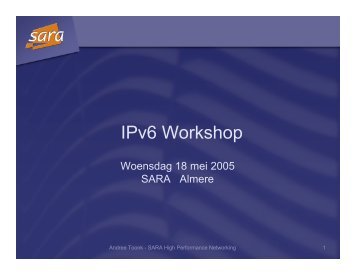 IPv6 Workshop - Toonk.nl