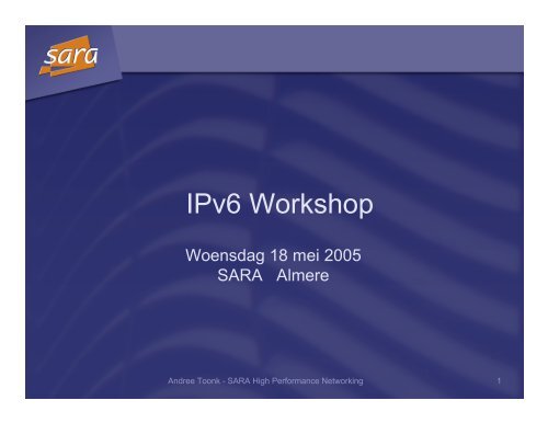 IPv6 Workshop - Toonk.nl