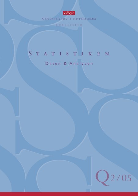 Statistiken – Daten und Analysen Q2-05