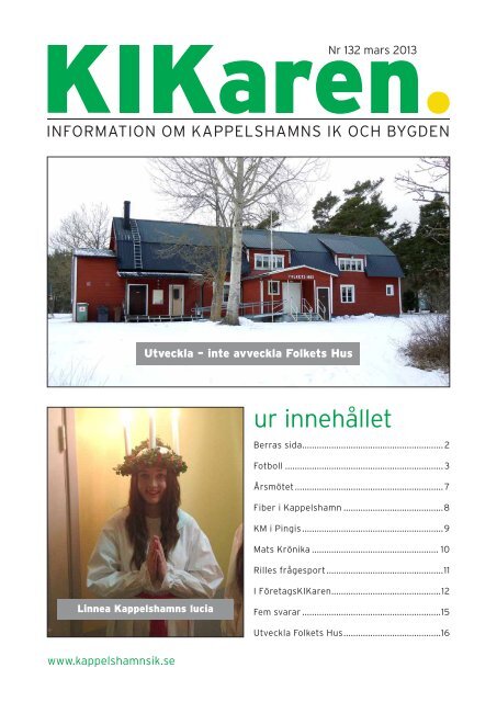 KIKaren 132 mars 2013 - Kappelshamns IK