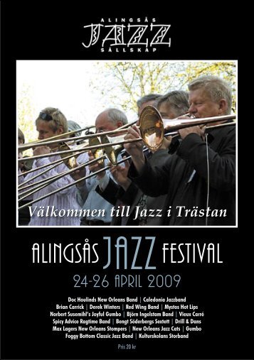 Program och band festivalen 2009 - Alingsås jazzsällskap