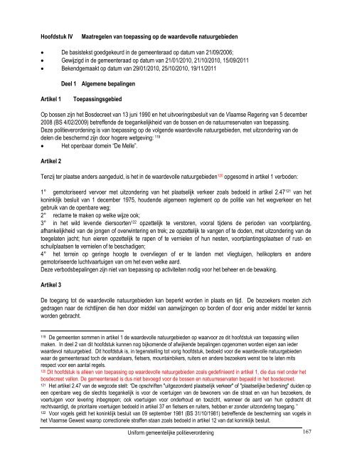 Uniform gemeentelijk politiereglement (UGP) - Oud-Turnhout