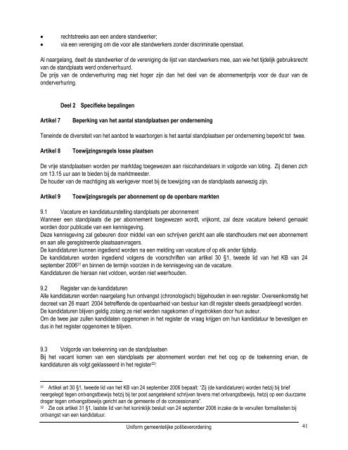 Uniform gemeentelijk politiereglement (UGP) - Oud-Turnhout