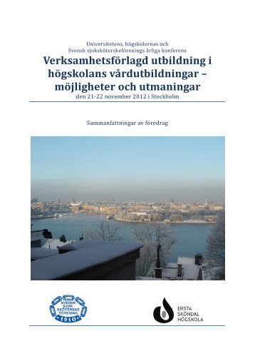 Abstraktsamling VFU 2012 (pdf öppnas i nytt fönster) - Svensk ...