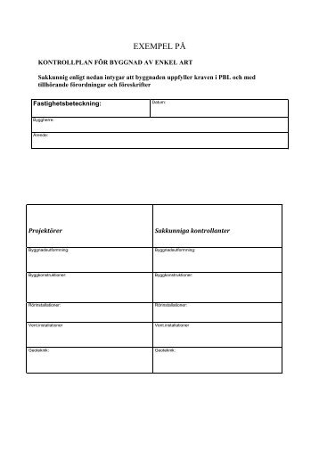 Exempel på kontrollplan, pdf, 23 kB