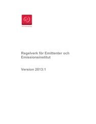 Regelverk för Emittenter och Emissionsinstitut Version ... - Euroclear