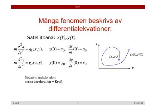 Gunilla Kreiss: Differentialekvationer som matematiska ... - Skolverket