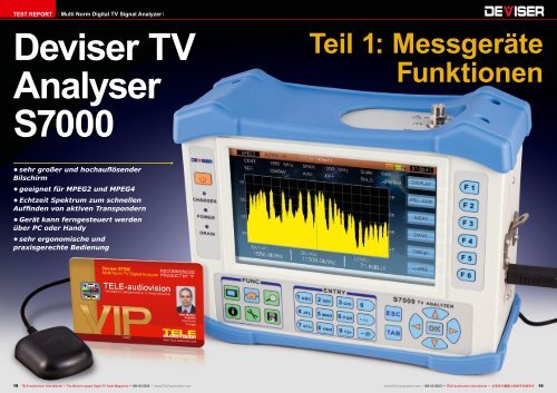 Deviser TV Analyser S7000