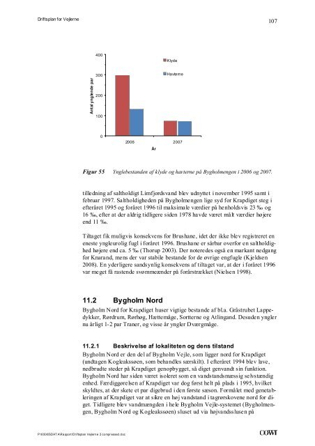 Driftsplan for Vejlerne - Aage V. Jensens Fonde