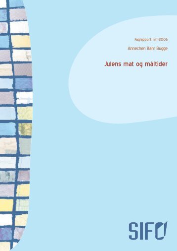 Julens mat og måltider - SIFO