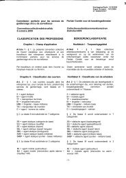 classification des professions beroepenclassificatie - Service public ...