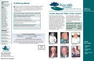 Fulfilling Needs - Porter Hills Retirement Communities and Services