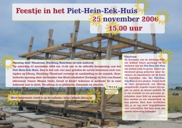 Feestje in het Piet-Hein-Eek-Huis 25 november 2006 ... - Steigereiland