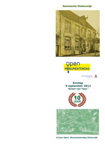 programmaboekje - Gemeente Oisterwijk