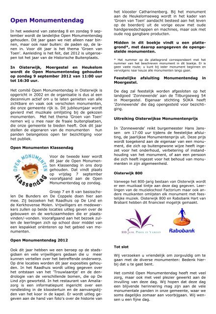 programmaboekje - Gemeente Oisterwijk