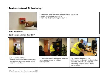 Instructiekaart Ontruiming - Risk Management Control ...